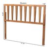 Baxton Studio Duncan Modern and Contemporary Ash Walnut Finished Wood King Size Headboard 181-11103-Zoro